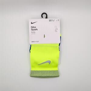 Nike Spark Cushioned Running Ankle Socks - Volt Yellow - W (9.5-11) M (8-9.5)